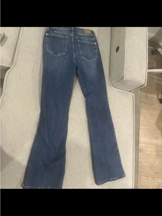 Judy Blue Dark Blue Flare Jeans Size 7/28 - Picture 8 of 13